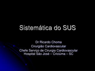 sistem tica do sus