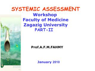 SYSTEMIC ASSESSMENT
