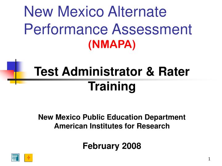new mexico alternate performance assessment
