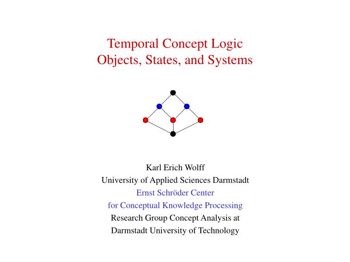 temporal concept logic objects states and systems