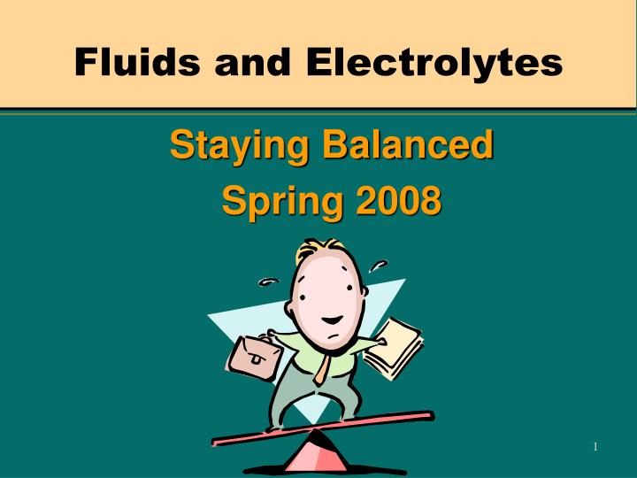 fluids and electrolytes
