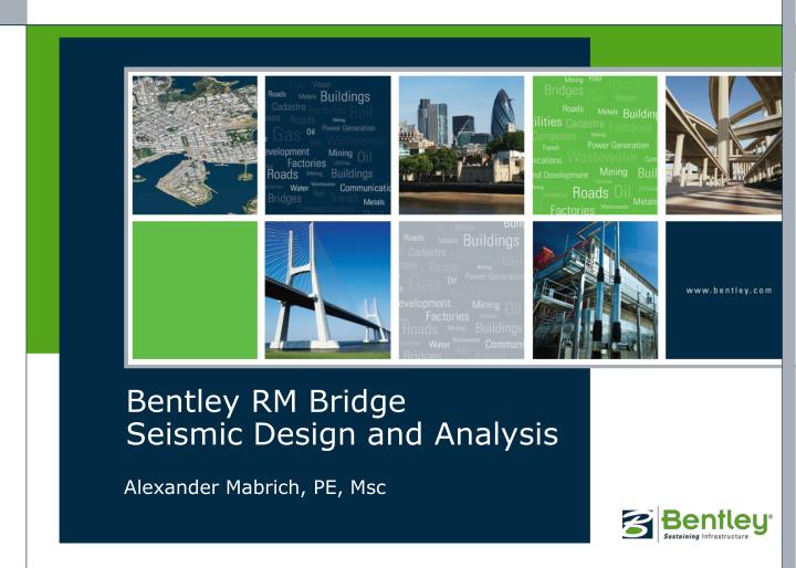 bentley rm bridge seismic design and analysis