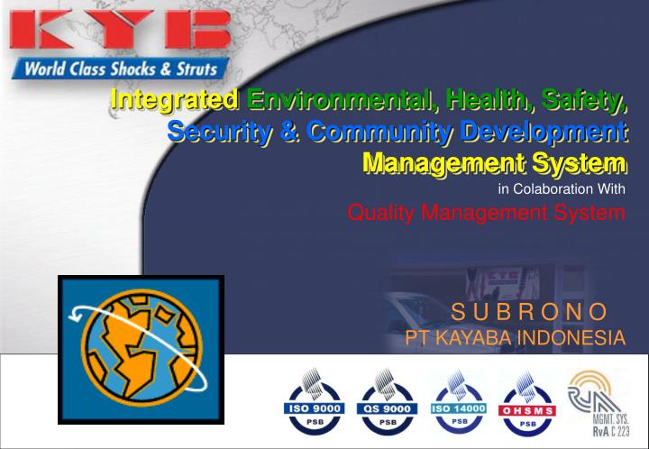 integrated environmental health safety security community development management system