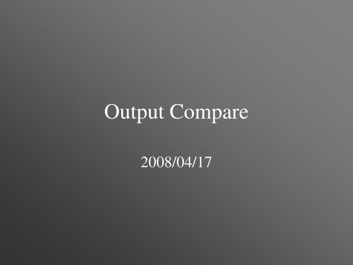 output compare
