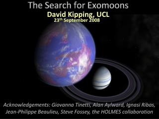 The Search for Exomoons