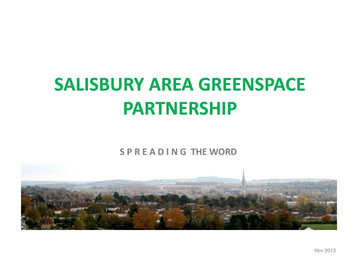 salisbury area greenspace partnership