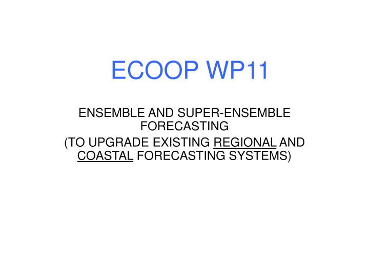 ecoop wp11
