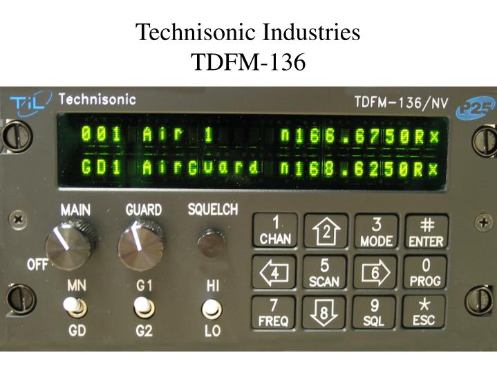 technisonic industries tdfm 136