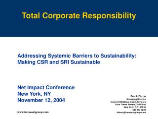 Total Corporate Responsibility