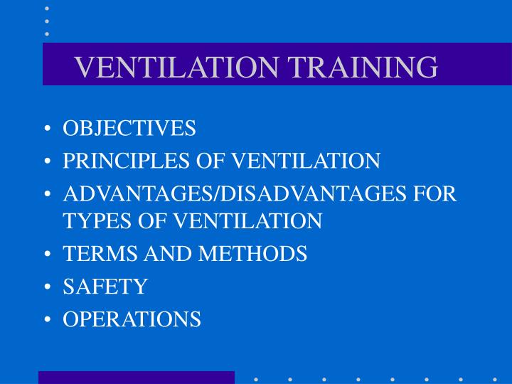 ventilation training