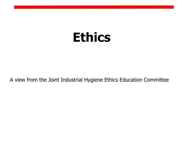 ethics