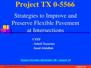 Project TX 0-5566