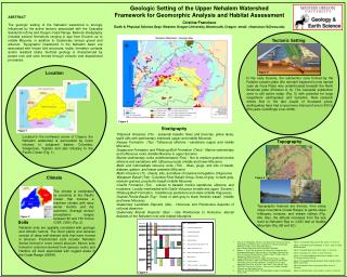 Geologic Setting of the Upper Nehalem Watershed