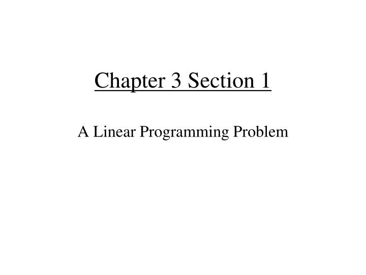 chapter 3 section 1