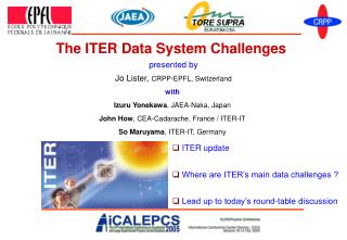 The ITER Data System Challenges