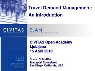 Travel Demand Management: An Introduction