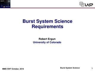 Robert Ergun University of Colorado
