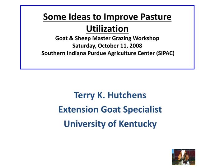 terry k hutchens extension goat specialist university of kentucky