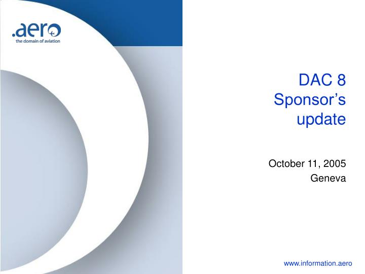 dac 8 sponsor s update