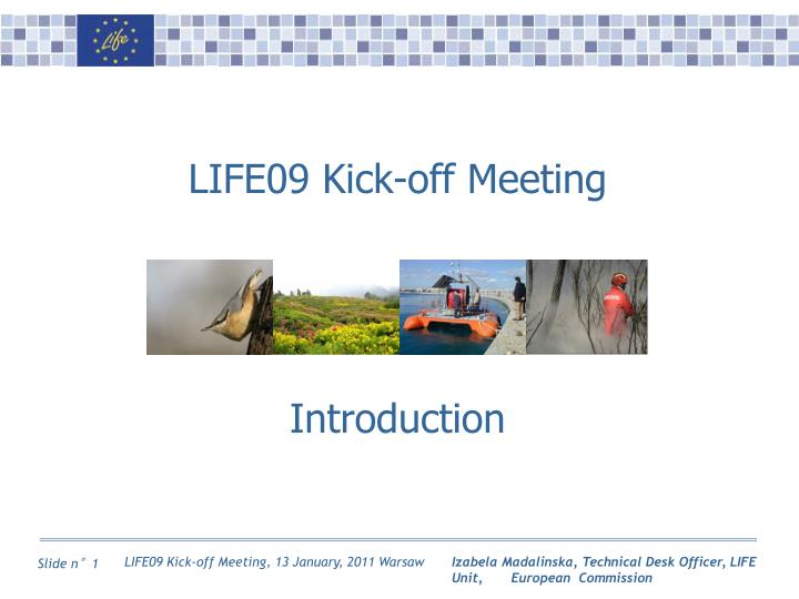 life0 9 kick off meeting introduction