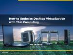 How to Optimize Desktop Virtualization with Thin Computing - slide 1