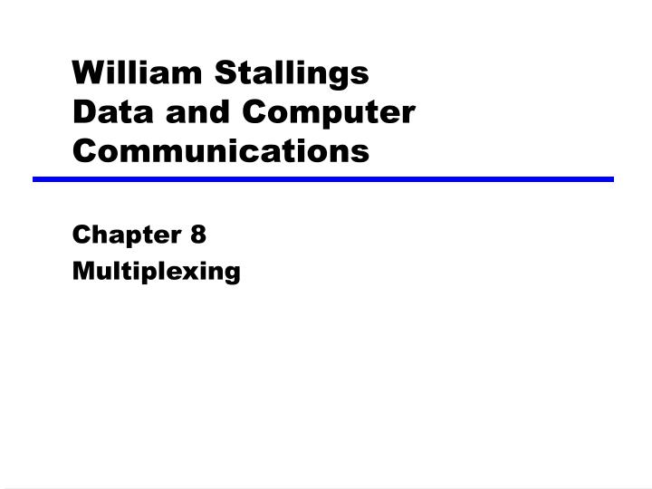 william stallings data and computer communications