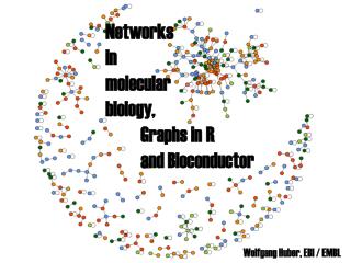 N etworks in m olecular biology , 	Graphs in R 	and Bioconductor