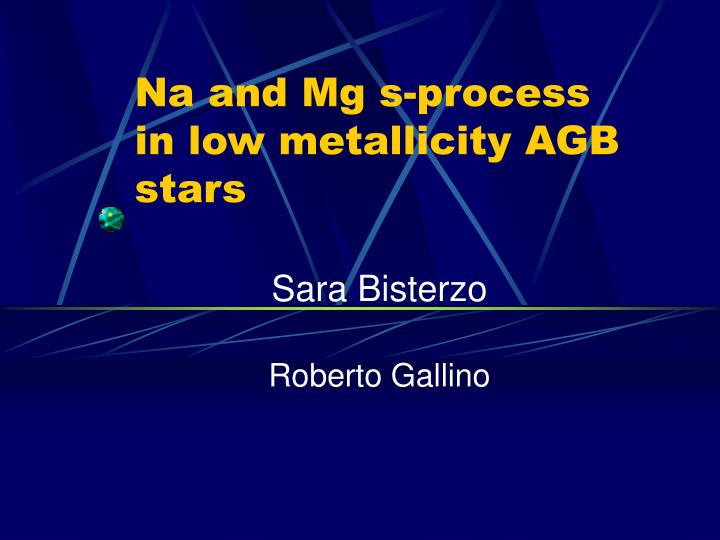 na and mg s process in low metallicity agb stars