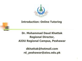 Introduction: Online Tutoring