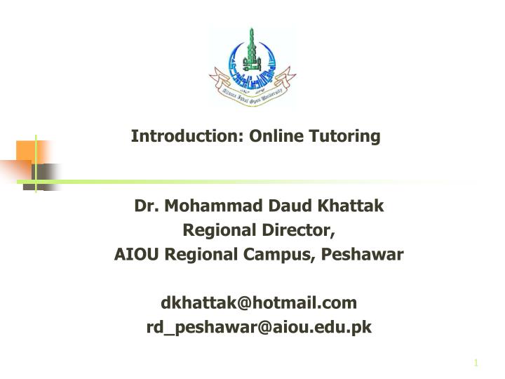 introduction online tutoring