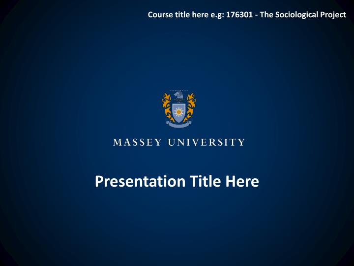 presentation title here