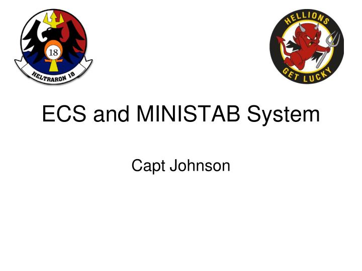 ecs and ministab system