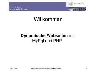 willkommen