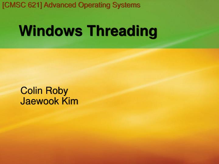 windows threading