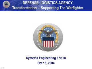 Systems Engineering Forum Oct 15, 2004