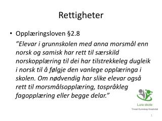 rettigheter