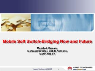 Mobile Soft Switch-Bridging Now and Future Moheb A. Ramses Technical Director, Mobile Networks