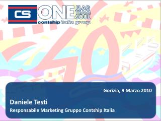 Daniele Testi Responsabile Marketing Gruppo Contship Italia