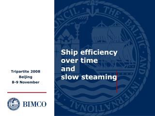 Ship efficiency over time and slow steaming