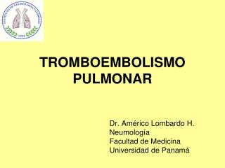 tromboembolismo pulmonar