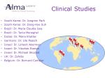 Clinical Studies - slide 1