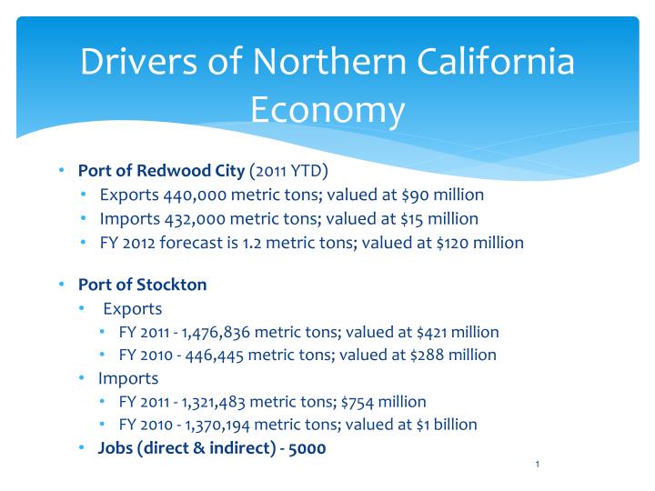 drivers of northern california economy