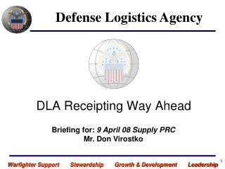 DLA Receipting Way Ahead