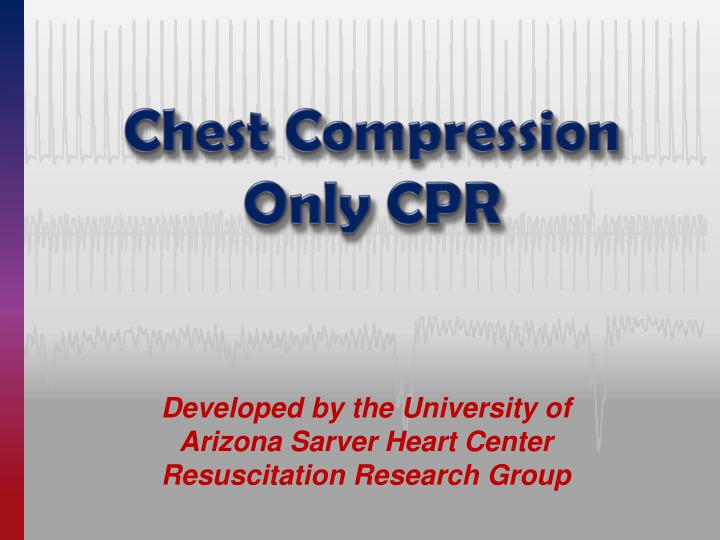 chest compression only cpr