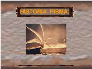 historia pisma
