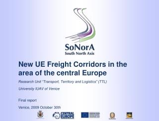 New UE Freight Corridors in the area of the central Europe