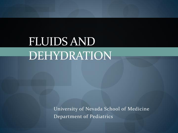 fluids and dehydration