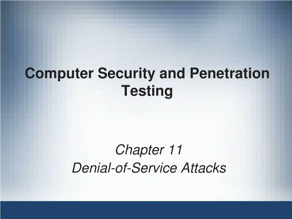 PPT - Computer Security and Penetration Testing PowerPoint Presentation ...