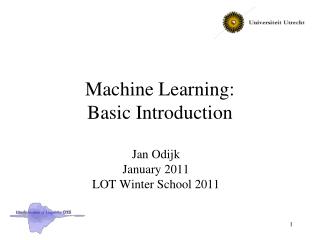 Machine Learning: Basic Introduction