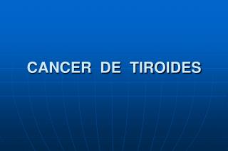 cancer de tiroides